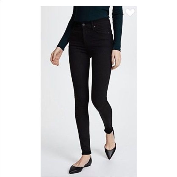 Citizens of Humanity Black Coated Skinnies - Picture 2 of 5